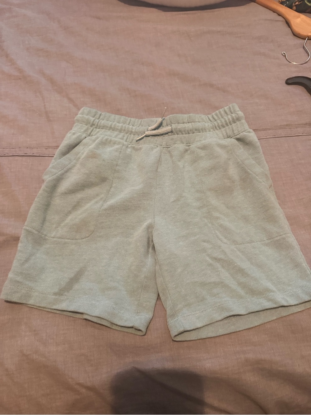 wonder nation Light Sage Terrycloth Drawstring Athletic Shorts